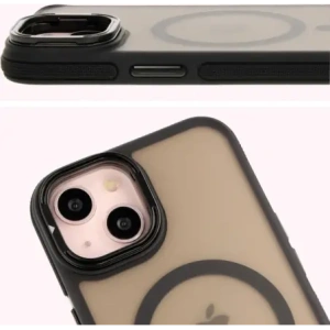 Kup Etui z podstawką i pierścieniem magnetycznym Bizon Case Eclipse do Apple iPhone 14 / Apple iPhone 13 przydymione z czarną ramką - BIZ7176 - {ean13} - Sklep Home Screen