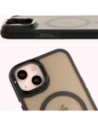 Kup Etui s podstavcem a magnetickým kroužkem Bizon Case Eclipse pro Apple iPhone 14 / Apple iPhone 13 kouřové s černým rámem - BIZ7176 - {ean13} - Sklep Home Screen