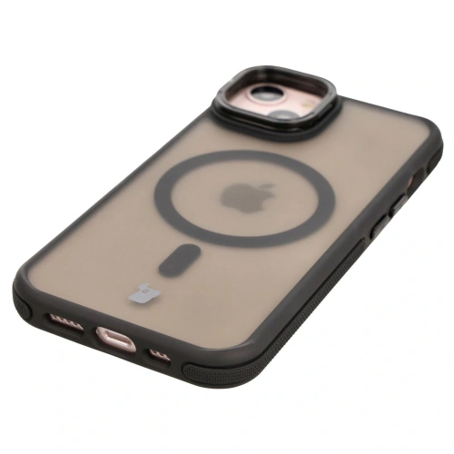 Kup Etui s podstavcem a magnetickým kroužkem Bizon Case Eclipse pro Apple iPhone 14 / Apple iPhone 13 kouřové s černým rámem - BIZ7176 - {ean13} - Sklep Home Screen