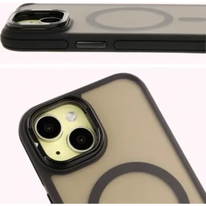 Buy Bizon Case Eclipse Apple iPhone 15 smoky with a black frame - BIZ7178 - {ean13} - Home Screen Store Europe
