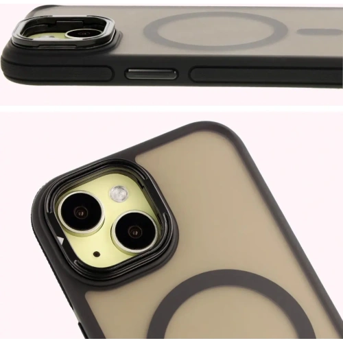 Buy Bizon Case Eclipse Apple iPhone 15 smoky with a black frame - BIZ7178 - {ean13} - Home Screen Store Europe