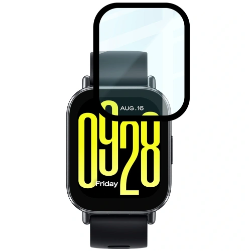 Buy Bizon Glass Watch Edge Hybrid Xiaomi Redmi Watch 5 Active black - BIZ7179 - {ean13} - Home Screen Store Europe