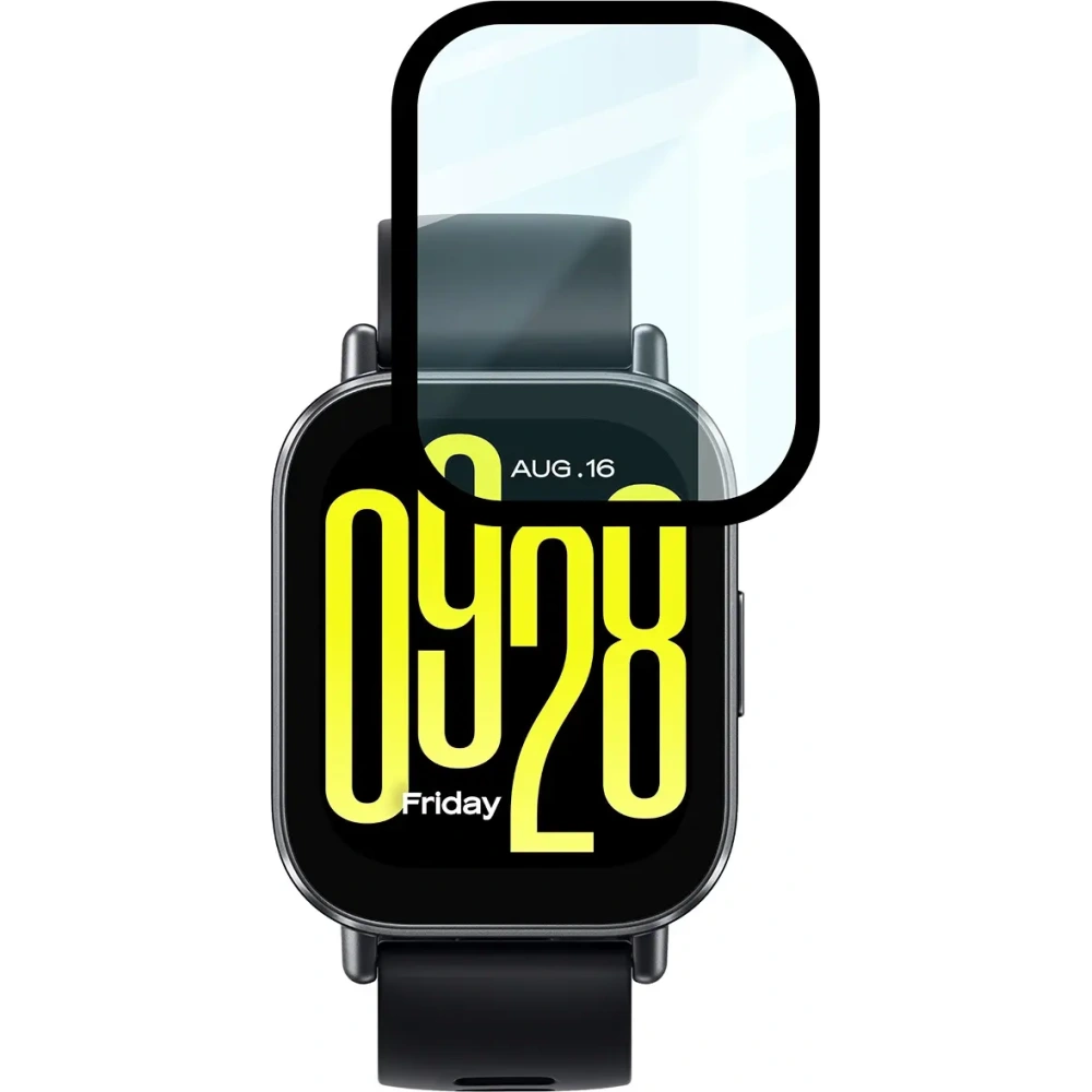 Szkło hybrydowe Bizon Glass Watch Edge Hybrid do Xiaomi Redmi Watch 5 Active czarne