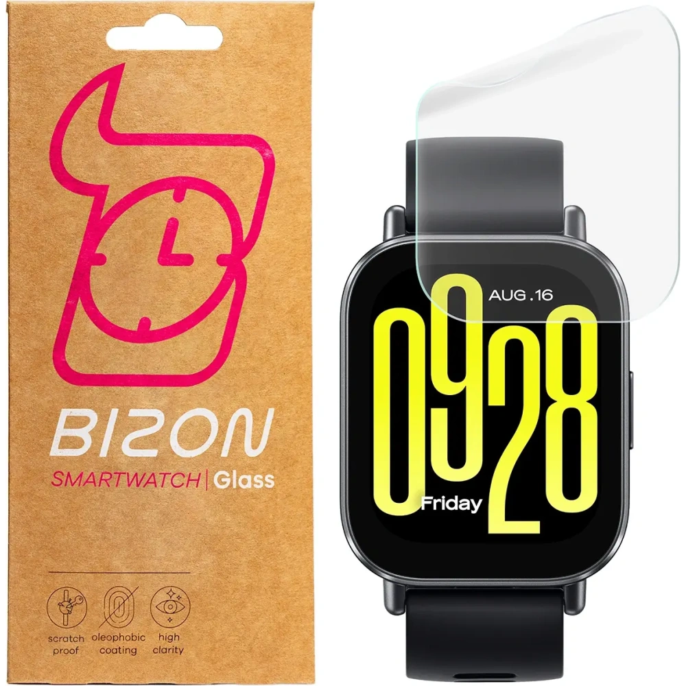 Folia hydrożelowa na ekran Bizon Glass Watch Hydrogel do Xiaomi Redmi Watch 5 Active [2 PACK]