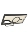 Kup Etui s podstavcem a magnetickým kroužkem Bizon Case Eclipse pro Samsung Galaxy S24 Ultra kouřové s černým rámečkem - BIZ7182 - {ean13} - Sklep Home Screen