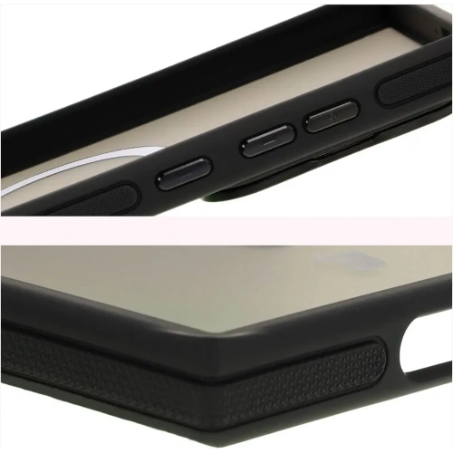 Kup Etui s podstavcem a magnetickým kroužkem Bizon Case Eclipse pro Samsung Galaxy S24 Ultra kouřové s černým rámečkem - BIZ7182 - {ean13} - Sklep Home Screen