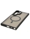 Kup Etui s podstavcem a magnetickým kroužkem Bizon Case Eclipse pro Samsung Galaxy S24 Ultra kouřové s černým rámečkem - BIZ7182 - {ean13} - Sklep Home Screen