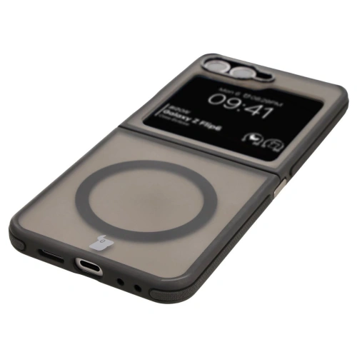 Kup Bizon Case Eclipse Samsung Galaxy Z Flip6 füstös, fekete kerettel - BIZ7183 - {ean13} - Sklep Home Screen