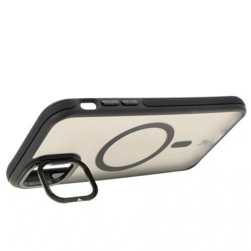Kup Etui s podstavcem a magnetickým kroužkem Bizon Case Eclipse pro Apple iPhone 11 kouřové s černým rámem - BIZ7184 - {ean13} - Sklep Home Screen