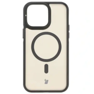 Kup Etui s podstavcem a magnetickým kroužkem Bizon Case Eclipse pro Apple iPhone 14 Pro Max kouřové s černým rámečkem - BIZ7185 - {ean13} - Sklep Home Screen