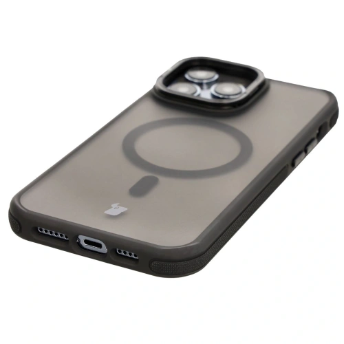 Kup Etui s podstavcem a magnetickým kroužkem Bizon Case Eclipse pro Apple iPhone 14 Pro Max kouřové s černým rámečkem - BIZ7185 - {ean13} - Sklep Home Screen