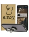 Bizon Case Hybrid Ring Samsung Galaxy S25 Ultra fumuriu cu un cadru negru