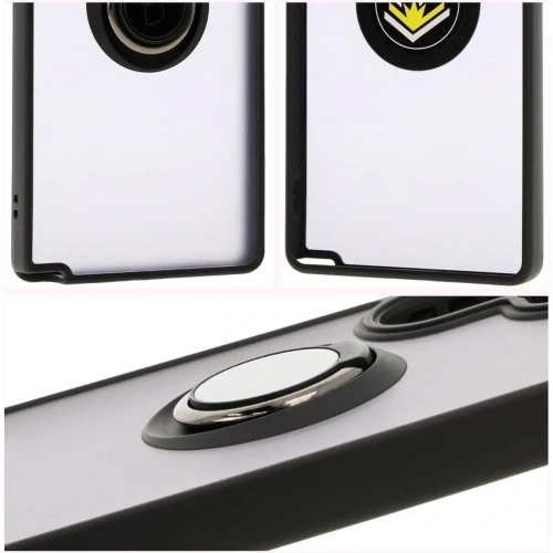 Kup Bizon Case Hybrid Ring Samsung Galaxy S25 Ultra fumuriu cu un cadru negru - BIZ7188 - {ean13} - Sklep Home Screen