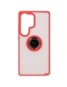 Buy Bizon Case Hybrid Ring Samsung Galaxy S25 Ultra smoky with a red frame - BIZ7189 - {ean13} - Home Screen Store Europe