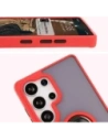 Buy Bizon Case Hybrid Ring Samsung Galaxy S25 Ultra smoky with a red frame - BIZ7189 - {ean13} - Home Screen Store Europe