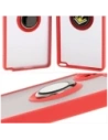 Buy Bizon Case Hybrid Ring Samsung Galaxy S25 Ultra smoky with a red frame - BIZ7189 - {ean13} - Home Screen Store Europe