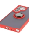 Buy Bizon Case Hybrid Ring Samsung Galaxy S25 Ultra smoky with a red frame - BIZ7189 - {ean13} - Home Screen Store Europe