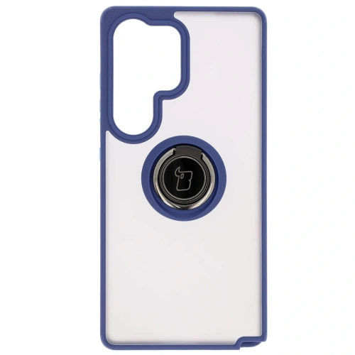 Kup Bizon Case Hybrid Ring Samsung Galaxy S25 Ultra fumuriu cu un cadru bleu marin - BIZ7190 - {ean13} - Sklep Home Screen