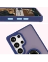 Kup Bizon Case Hybrid Ring Samsung Galaxy S25 Ultra fumuriu cu un cadru bleu marin - BIZ7190 - {ean13} - Sklep Home Screen