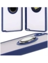 Kup Bizon Case Hybrid Ring Samsung Galaxy S25 Ultra fumuriu cu un cadru bleu marin - BIZ7190 - {ean13} - Sklep Home Screen