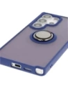 Kup Bizon Case Hybrid Ring Samsung Galaxy S25 Ultra fumuriu cu un cadru bleu marin - BIZ7190 - {ean13} - Sklep Home Screen