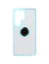 Kup Bizon Case Hybrid Ring Samsung Galaxy S25 Ultra fumuriu cu un cadru de culoare albastru deschis - BIZ7191 - {ean13} - Sklep Home Screen
