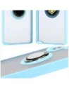 Kup Etui s úchytem na prst Bizon Case Hybrid Ring pro Samsung Galaxy S25 Ultra kouřové s jasně modrým rámečkem - BIZ7191 - {ean13} - Sklep Home Screen