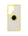 Buy Bizon Case Hybrid Ring Samsung Galaxy S25 Ultra smoky with a yellow frame - BIZ7192 - {ean13} - Home Screen Store Europe
