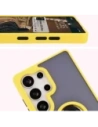 Buy Bizon Case Hybrid Ring Samsung Galaxy S25 Ultra smoky with a yellow frame - BIZ7192 - {ean13} - Home Screen Store Europe