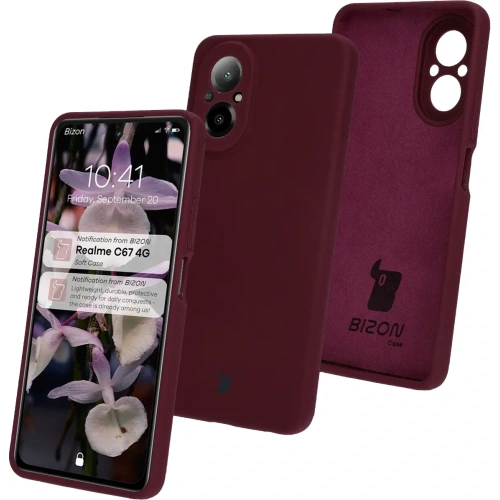 Kup Silikonový obal Bizon Soft Case pro Realme C67 4G tmavě fialový - BIZ7193 - {ean13} - Sklep Home Screen