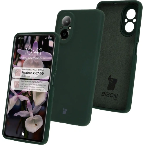 Kup Bizon Soft Case Realme C67 4G verde închis - BIZ7194 - {ean13} - Sklep Home Screen