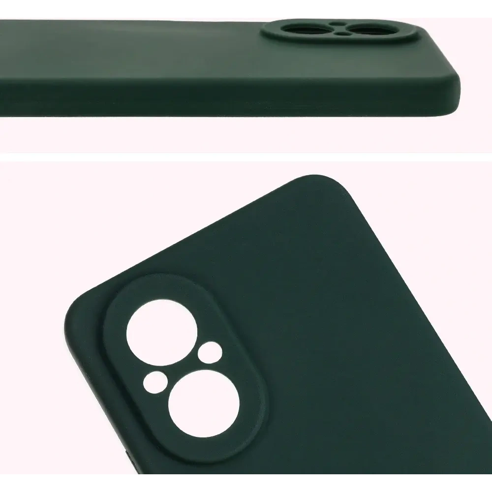 Silikonowe etui Bizon Soft Case do Realme C67 4G ciemnozielone