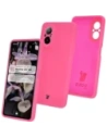 Silikonowe etui Bizon Soft Case do Realme C67 4G neonowo-różowe