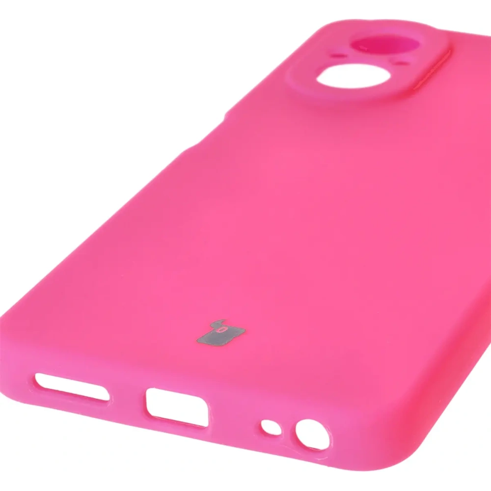 Silikonowe etui Bizon Soft Case do Realme C67 4G neonowo-różowe