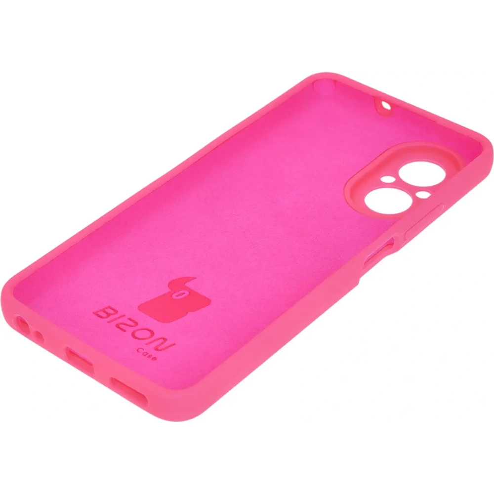 Silikonowe etui Bizon Soft Case do Realme C67 4G neonowo-różowe