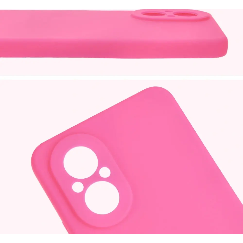 Silikonowe etui Bizon Soft Case do Realme C67 4G neonowo-różowe