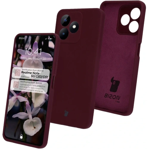 Buy Bizon Soft Case Realme Note 50 / Realme C53 / C51 dark purple - BIZ7198 - {ean13} - Home Screen Store Europe