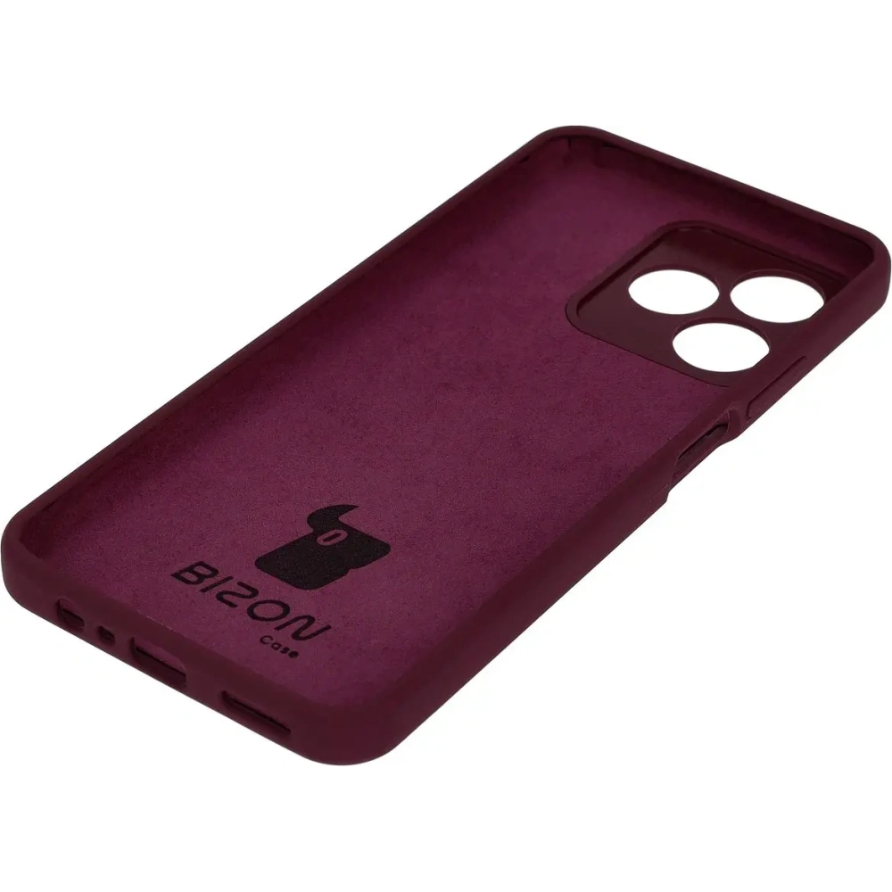Silikonowe etui Bizon Soft Case do Realme Note 50 / Realme C53 / C51 ciemnofioletowe