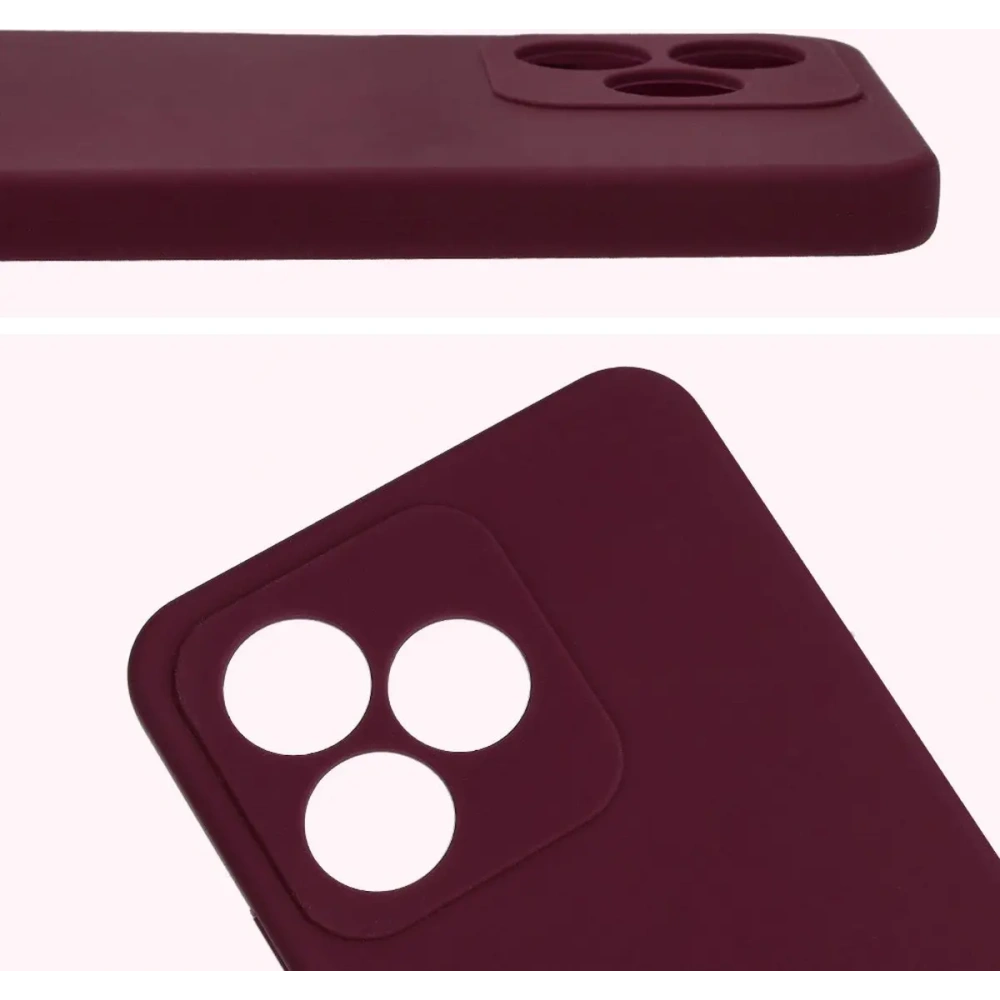 Silikonowe etui Bizon Soft Case do Realme Note 50 / Realme C53 / C51 ciemnofioletowe