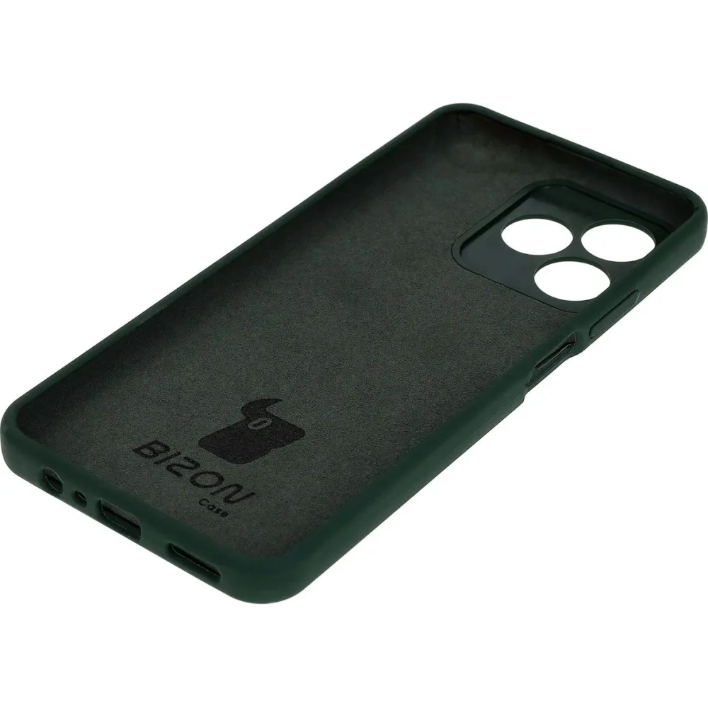 Silikonowe etui Bizon Soft Case do Realme Note 50 / Realme C53 / C51 ciemnozielone