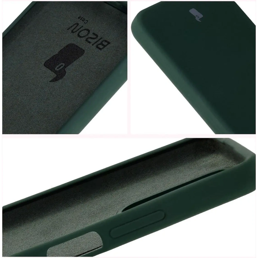 Silikonowe etui Bizon Soft Case do Realme Note 50 / Realme C53 / C51 ciemnozielone