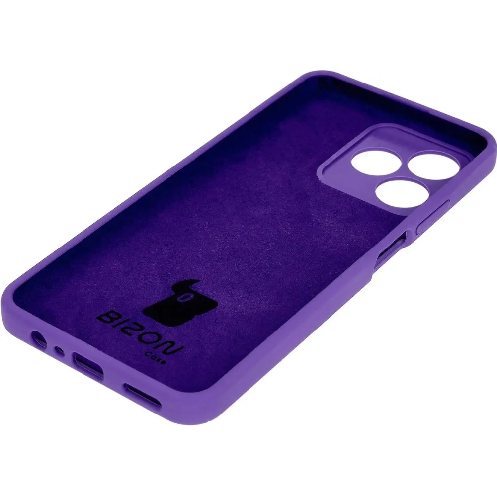 Silikonowe etui Bizon Soft Case do Realme Note 50 / Realme C53 / C51 fioletowe