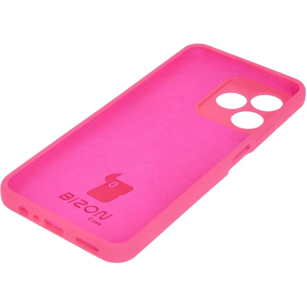 Silikonowe etui Bizon Soft Case do Realme Note 50 / Realme C53 / C51 neonowo-różowe