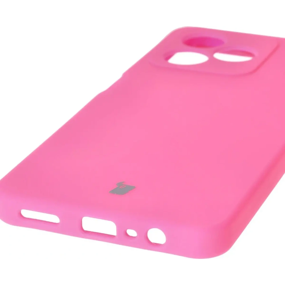 Silikonowe etui Bizon Soft Case do Realme Note 50 / Realme C53 / C51 neonowo-różowe