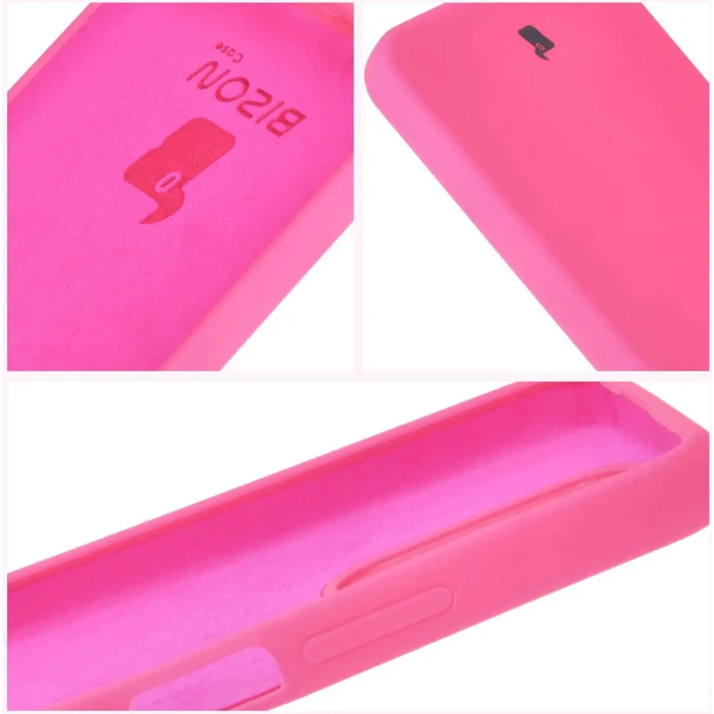 Silikonowe etui Bizon Soft Case do Realme Note 50 / Realme C53 / C51 neonowo-różowe