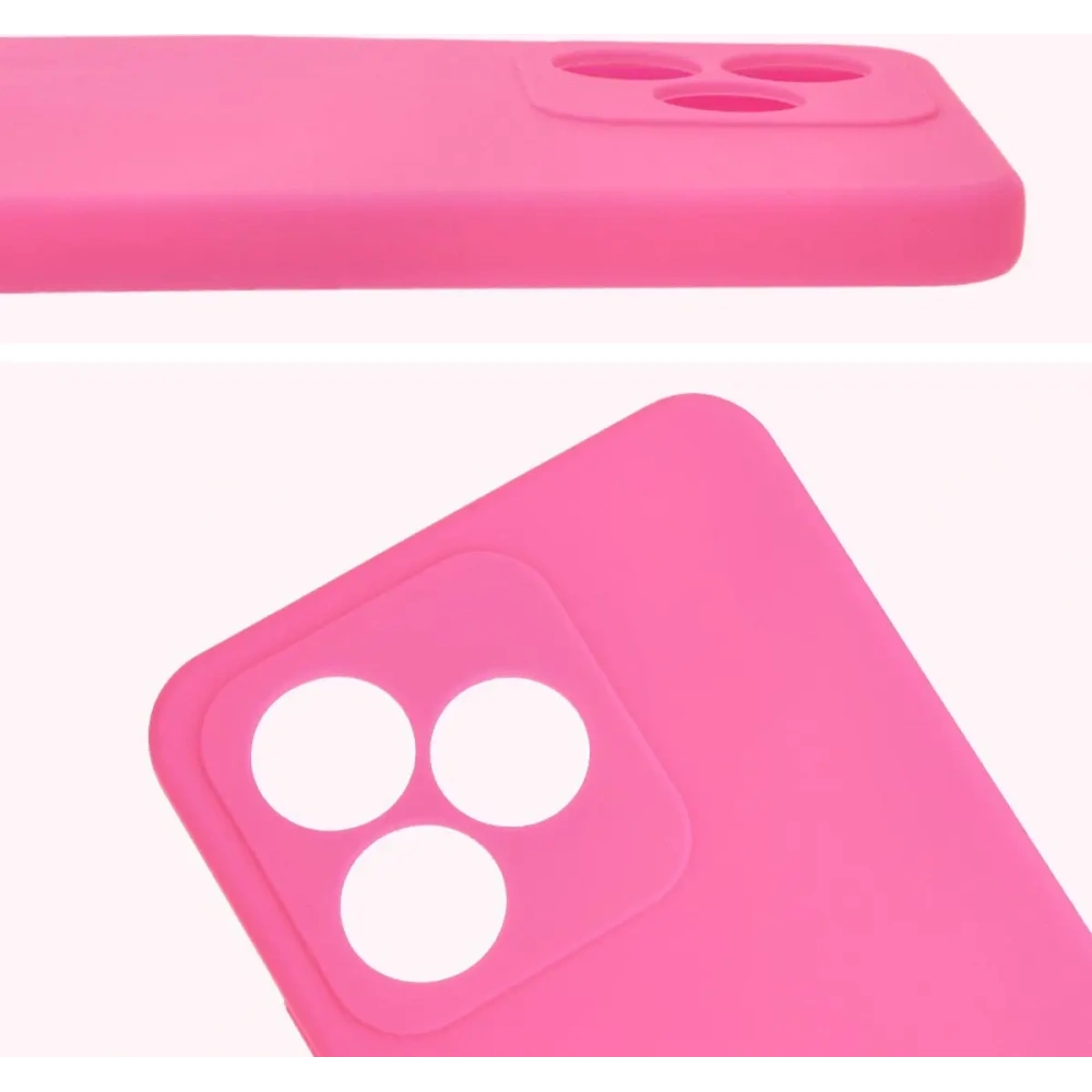 Silikonowe etui Bizon Soft Case do Realme Note 50 / Realme C53 / C51 neonowo-różowe