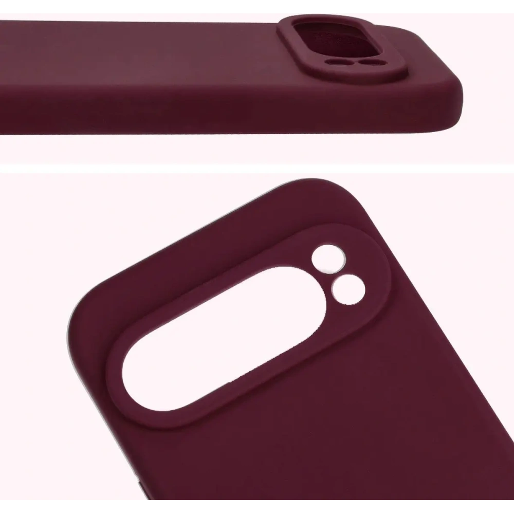 Silikonowe etui Bizon Soft Case do Google Pixel 9 Pro ciemnofioletowe