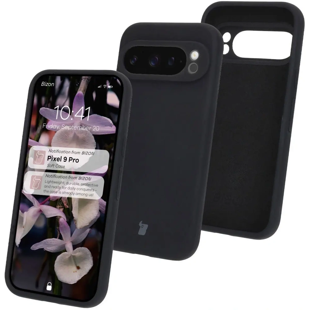 Silikonowe etui Bizon Soft Case do Google Pixel 9 Pro czarne
