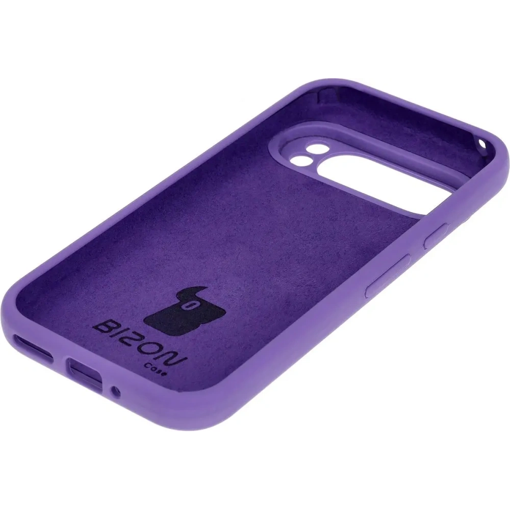 Silikonowe etui Bizon Soft Case do Google Pixel 9 Pro fioletowe