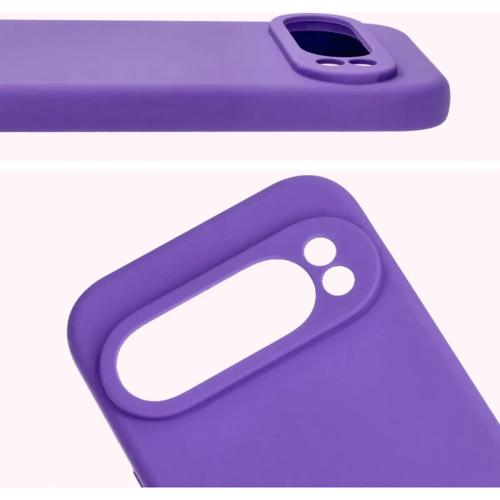 Silikonowe etui Bizon Soft Case do Google Pixel 9 Pro fioletowe